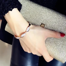 2 цвета высокого качества, Европейский преувеличенный темпераментный браслет, корейский стиль Женский сияющая бижутерия со стразами спираль влюбленных подарок