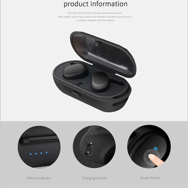 Mini Invisible Twins Wireless Earphones TWS Bluetooth Stereo Sport Waterproof Headset Earbuds Handsfree for iPhone Xiaomi (5)