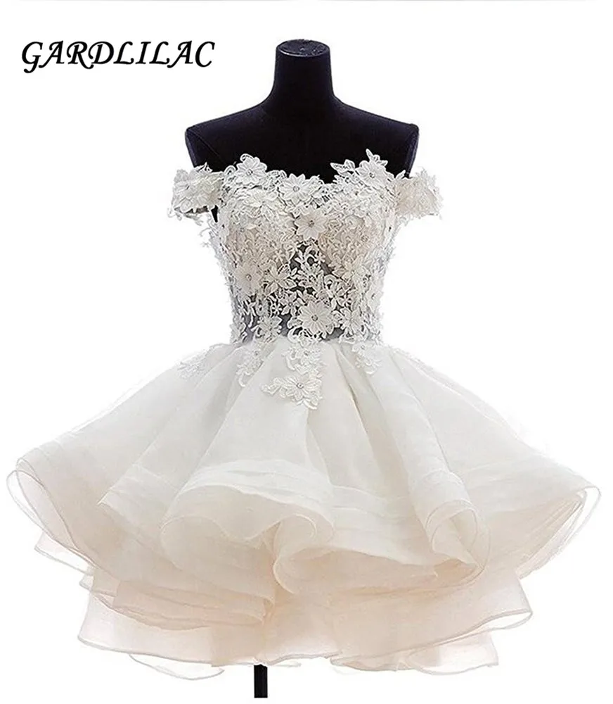 Kurze Ballkleider Weiß