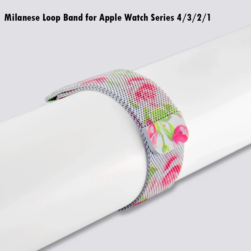 

Rose Watch Bands Milanese Loop Band 40mm 44mm Bracelet Metal Strap For Iwatch Series 4 Apple Watch Band 38mm 42mm Series 3