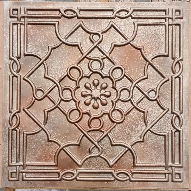 Us 119 9 Pl09 Faux Tin Metal Ancient Fleck Copper Ceiling Tiles Interior Wall Paneling Cafe Pub Board Panels10tiles Lot In Decorative