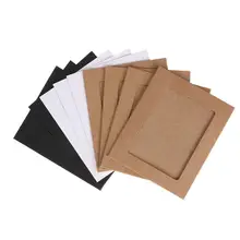 10 шт. DIY крафт-бумага фоторамка для фотографий фото DIY детский держатель для фотографий Свадебная фоторамка Дисплей современное искусство настенный Декор