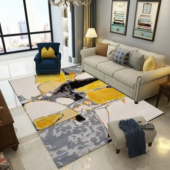 

Nordic Geometric yellow gray Carpet And Rugs For Bedroom Living Room coffee table Floor Mat Kitchen Mat Carpet home decor