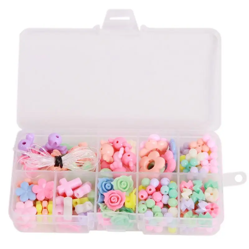 

2018 New Fashion Girl Beads Toy Colorful Toy DIY Bracelet Toys Jewelry Making Kids Beads Set Educational 3D Puzzle Perler Beads