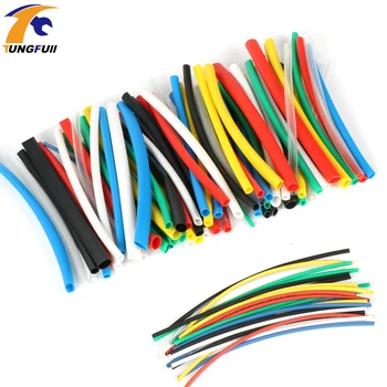

140pcs/lot Heat Shrink Tubing 14m 2:1 Color Tube Car Cable Sleeving Assortment Wrap Wire Kit with Polyolefin Tub