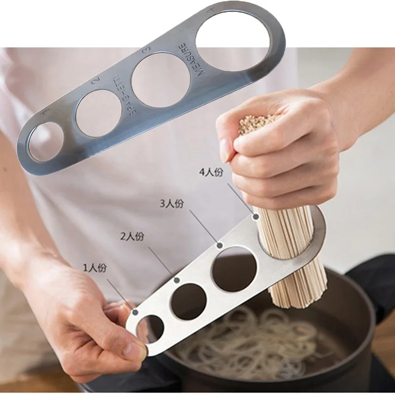Durable Stainless Steel Spaghetti Pasta Measure Tool with 4 Serving