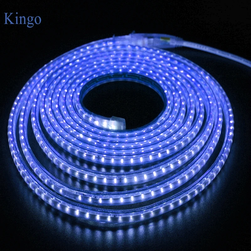 _ 100 м/рулон 220 В Светодиодная лента 3014 SMD 120 светодиодов/м Гибкая веревка