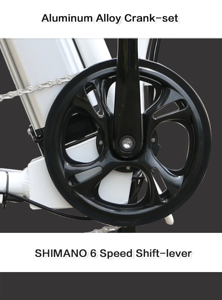 Sale Electric Folding Bike 20" BAFANG Motor Wheel 36v 250W Shimano 6 Speed  36V 10AH LITHIUM Battery Portable adult Electric Bicycle 14