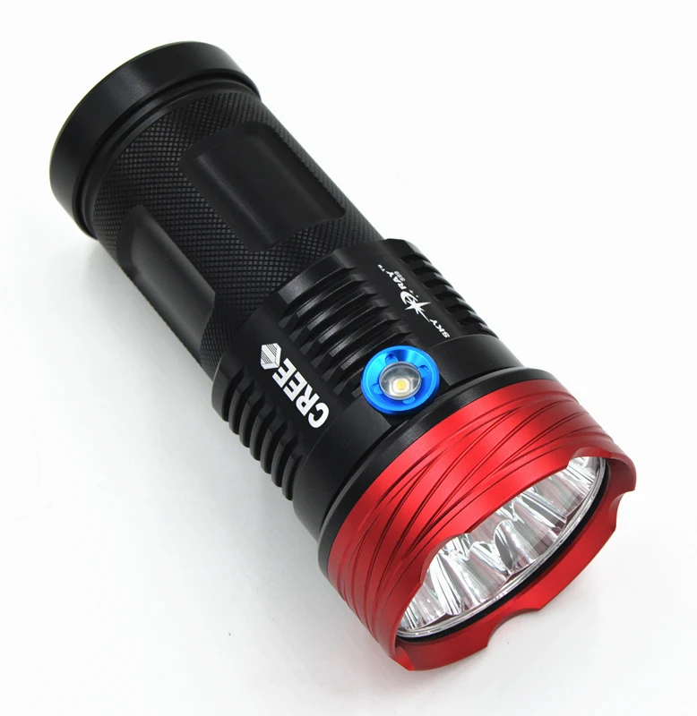 

New 18650 LED Flashlight Torch 9 * CREE XML T6 11000 Lumen 3 Switch Modes White Light Outdoor Super Bright flashlight