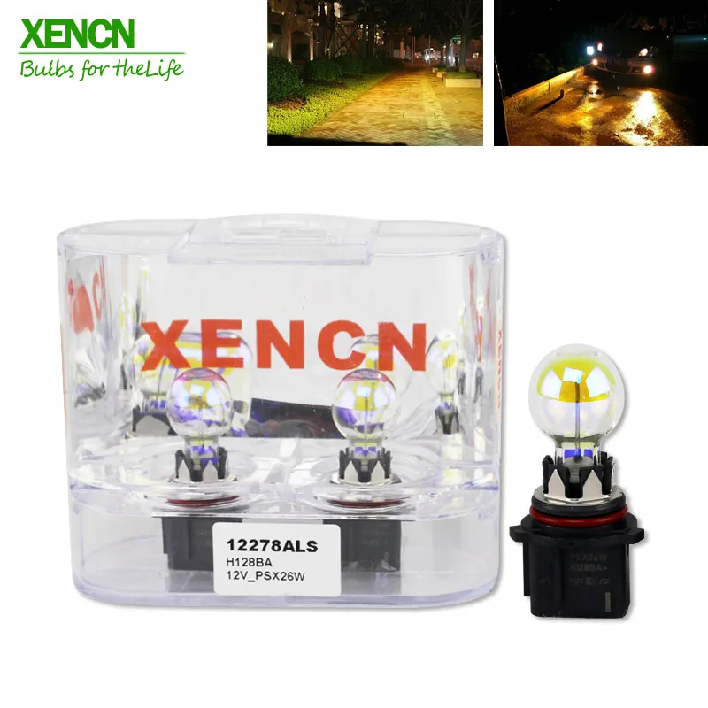 

NEW XENCN 12278 H128BA PSX26W 2300K All Season Super Light Car Bulbs Germany quality Fog Halogen Lamp 12V Free Shipping 2pcs