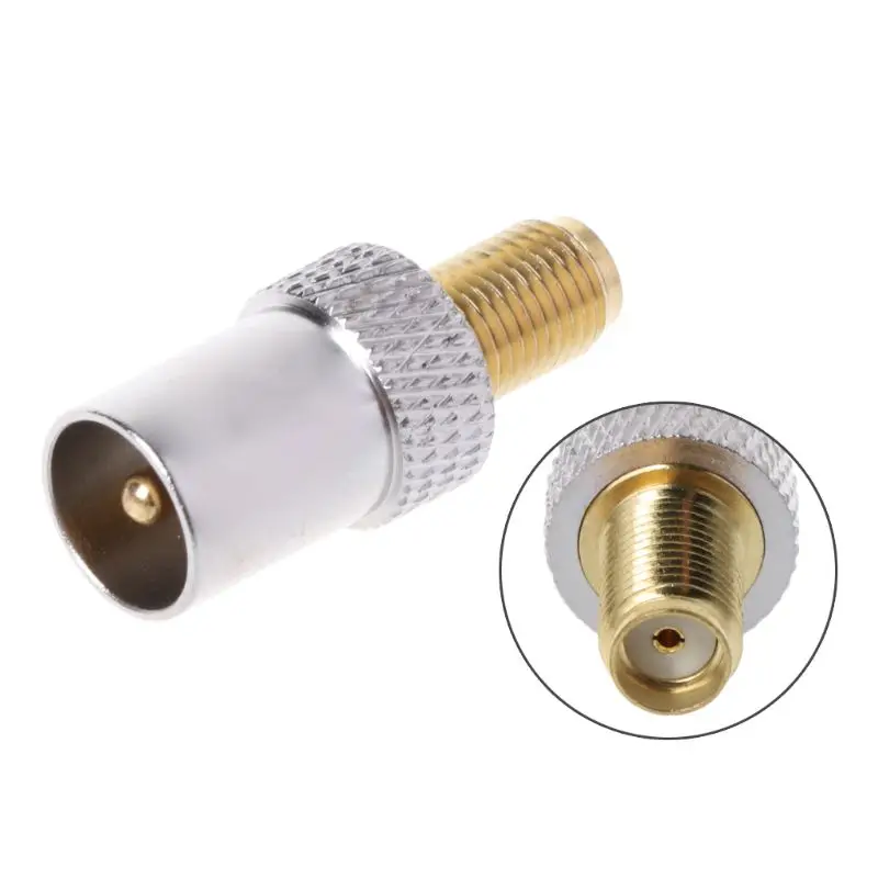 

SMA Female Jack To TV IEC Male Plug Coaxial Adapter RF Connector Nickel Plated OCT31