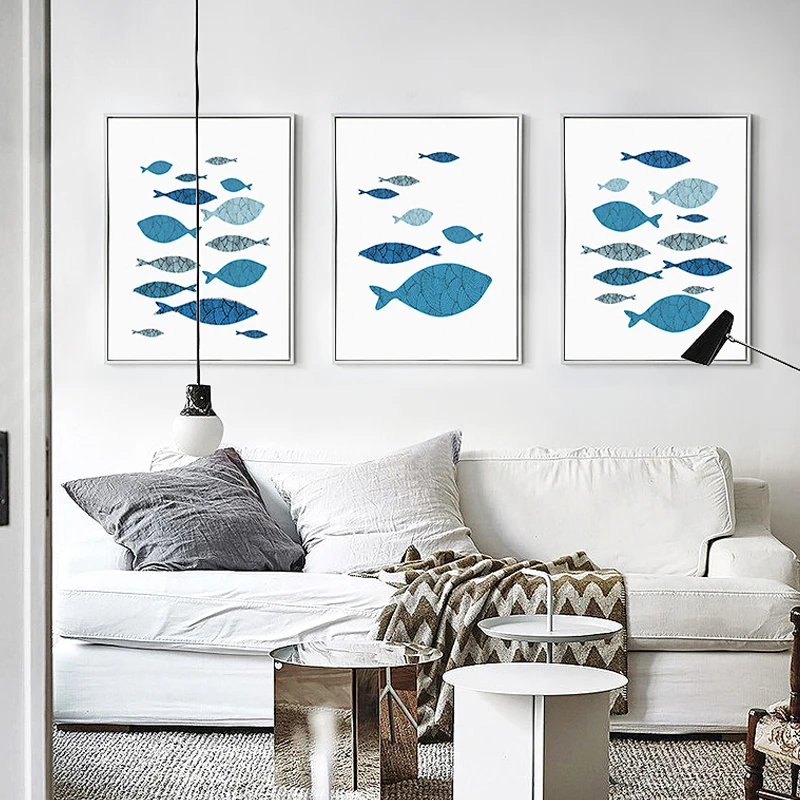 New-Fish-Canvas-Painting-Nordic-Modern-Wall-Pictures-Posters-Prints-Pop-for-Living-Room-Kitchen-Decoration
