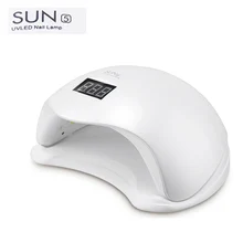 SUN5 48W Dual UV LED Nail Lamp Nail Dryer Gel Polish Curing Light with Bottom 10s/30s/60s Timer LCD display 54w nail dryer dual uv led nail lamp gel polish curing light with bottom 30s 60s timer lcd display lamp for nails nail dryer