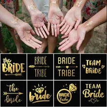 5 pçs/lote Decoração de Casamento Da Noiva Da Equipe Para Ser Etiqueta Do Tatuagem de Noiva Bachelorette Partido Hen Noite Diy Decoração Tatuagem Temporária