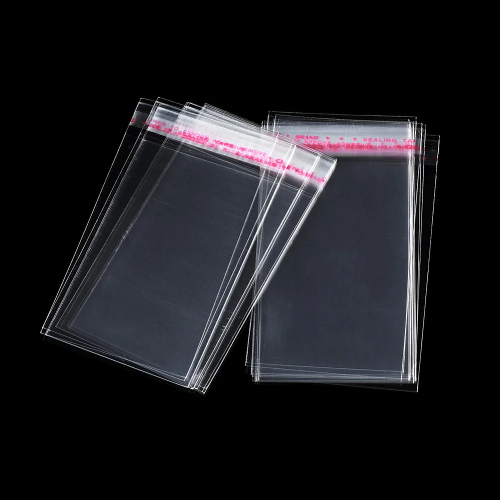 1000 piezas OPP Bolsas De Celofan Rectángulo Claro Bolsa De Regalo Paquete 250x50mm