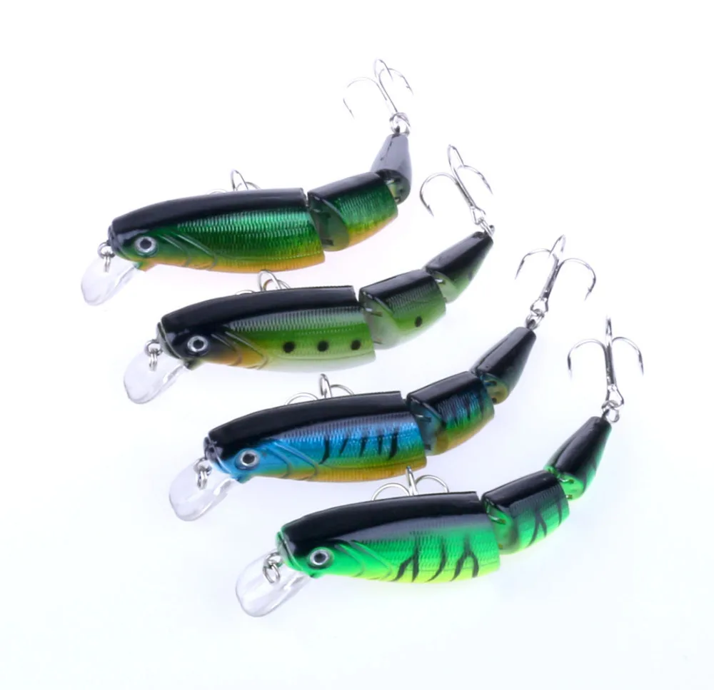 Jointed lure 10CM/14G/6 hooks Fishing lures plastic hard bait artificial fish psca tackle