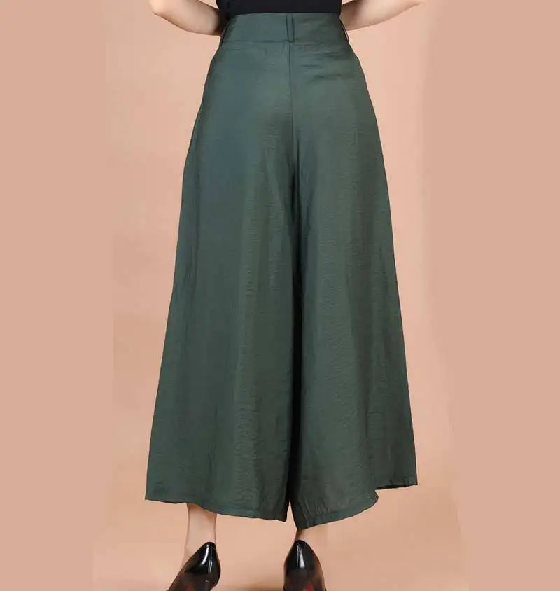 New Plus size Summer fashion Women solid Wide Leg Loose cotton Dress