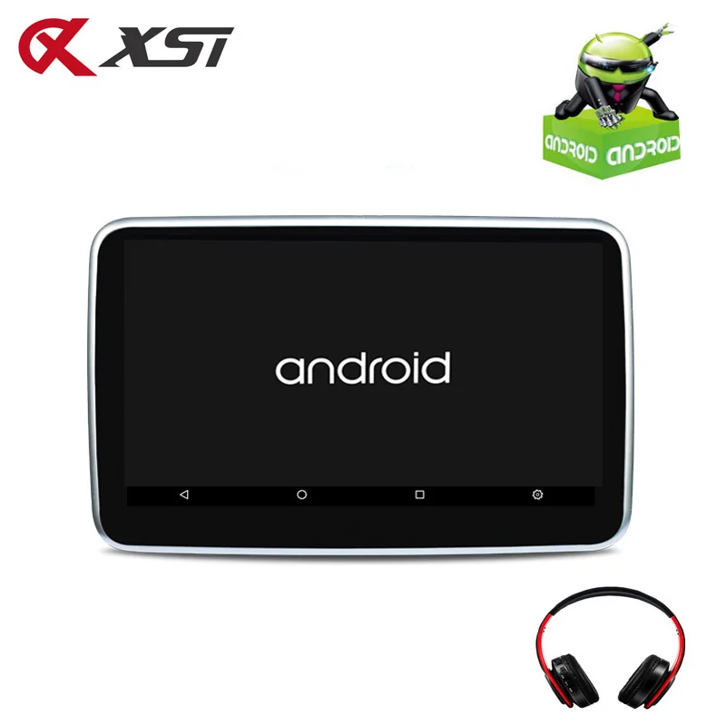 XST 10.1 Inch Android 6.0 Car Headrest Mp5 Monitor IPS Touch Screen HD 1080P Video WIFI/HDMI/USB/SD/Bluetooth/FM Transmitter | Автомобили