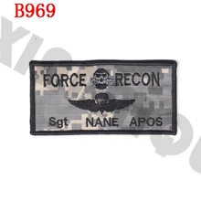 Вышивка патч морской воздух-Земля Task Force Рекогносцировка пользовательское имя Ленты текстовый бренд боевой тактика военный