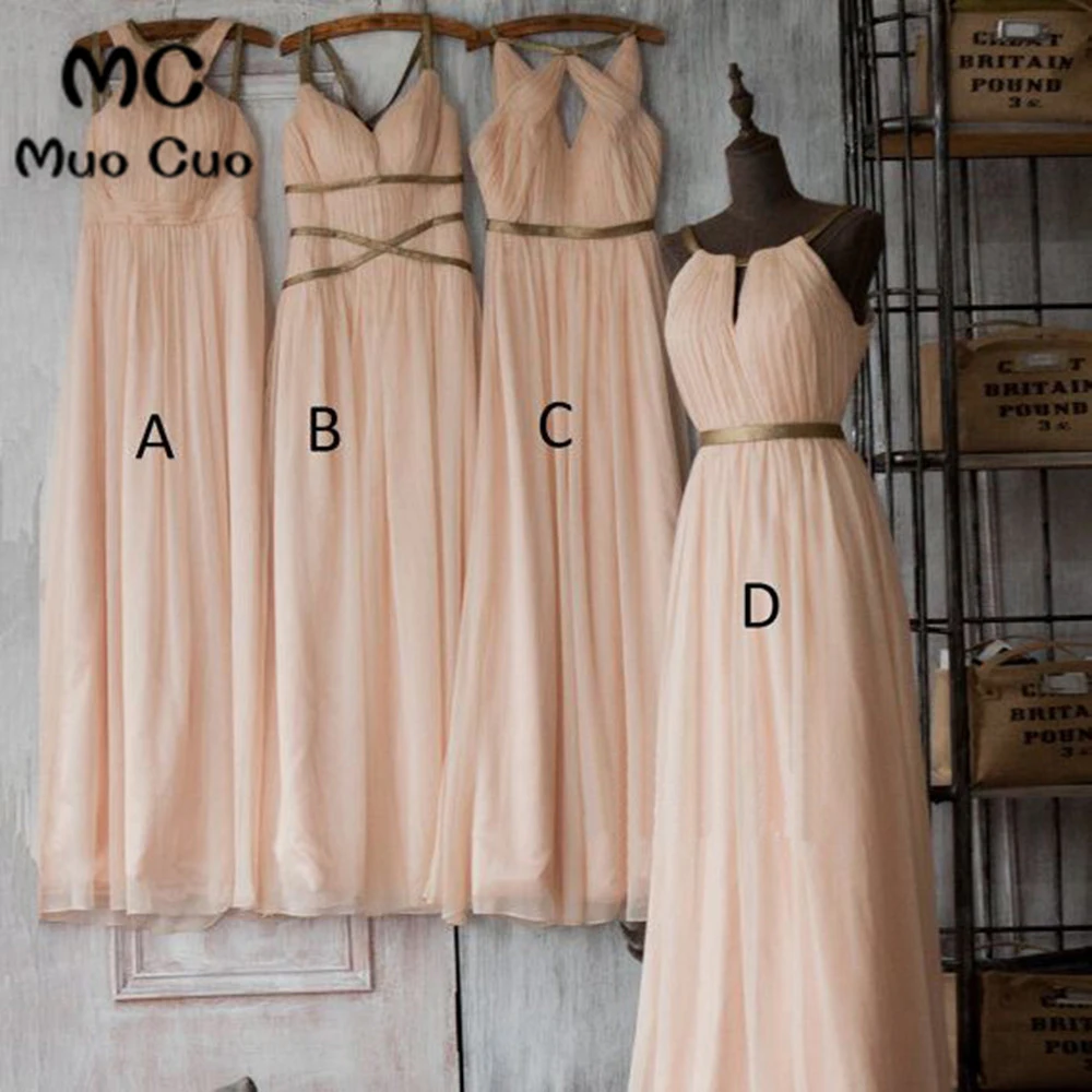 2018 nuevos vestidos de dama de honor color rosa Nude largo diseño spade vestido de fiesta de boda vestido plisado vestidos de graduación y damas honor|nude pink bridesmaid dresses|pink bridesmaid dressbridesmaids