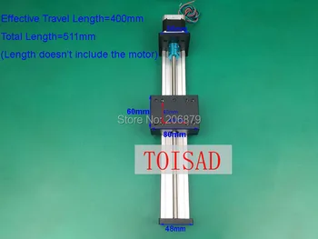 

Effective Travel Length Stroke 400mm T8*2 8*4 8*8 8MM T-screw Linear Guide Moving Table Slide Rail+57 Nema 23 Stepper Motor CNC