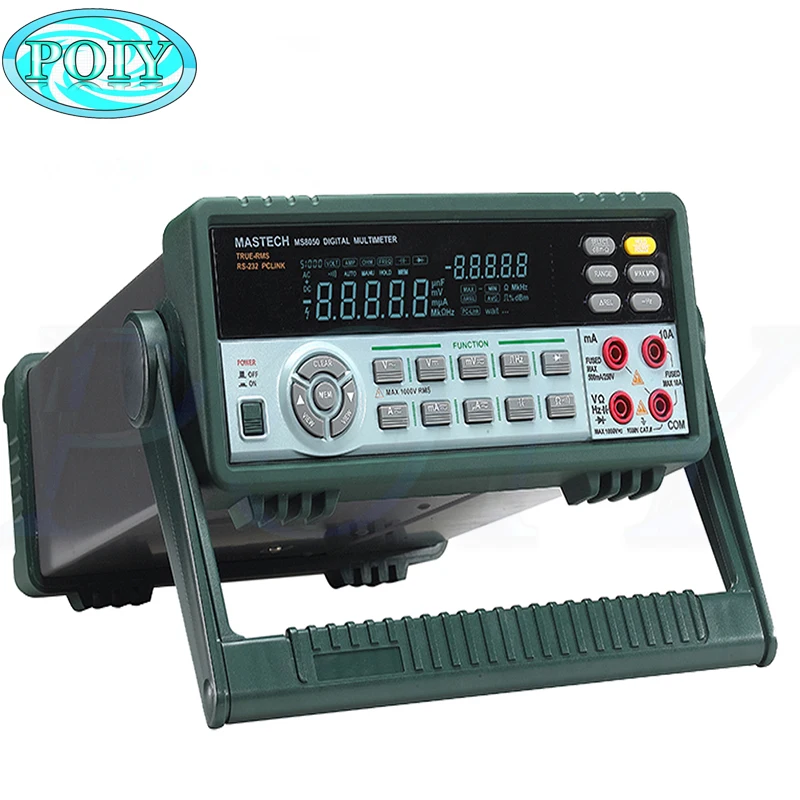 

MS8050 Digital Multimeter Professional Desktop Auto Range Bench Top Multimeter High Accuracy True RMS RS232C