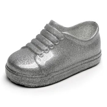 

Boys And Girls Jelly Plastic Solid Color Sneakers Strap Beach Shoes