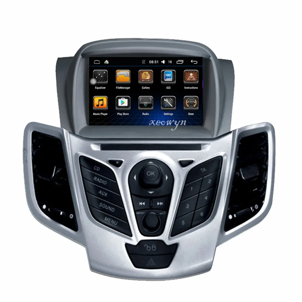 Flash Deal Quad Core Android 9.0 Car DVD player GPS Navigation In-dash Stereo Radio for Ford Fiesta 2008 2009 2010 2012 2013 2014 2015 2016 4
