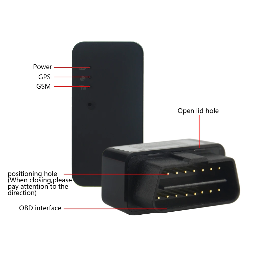 Concox OB22 Plug & Play OBD Car GPS Tracker With GPS Positioning Realtime Tracking Plug Out Alarm Multiple Alarms Compact Size