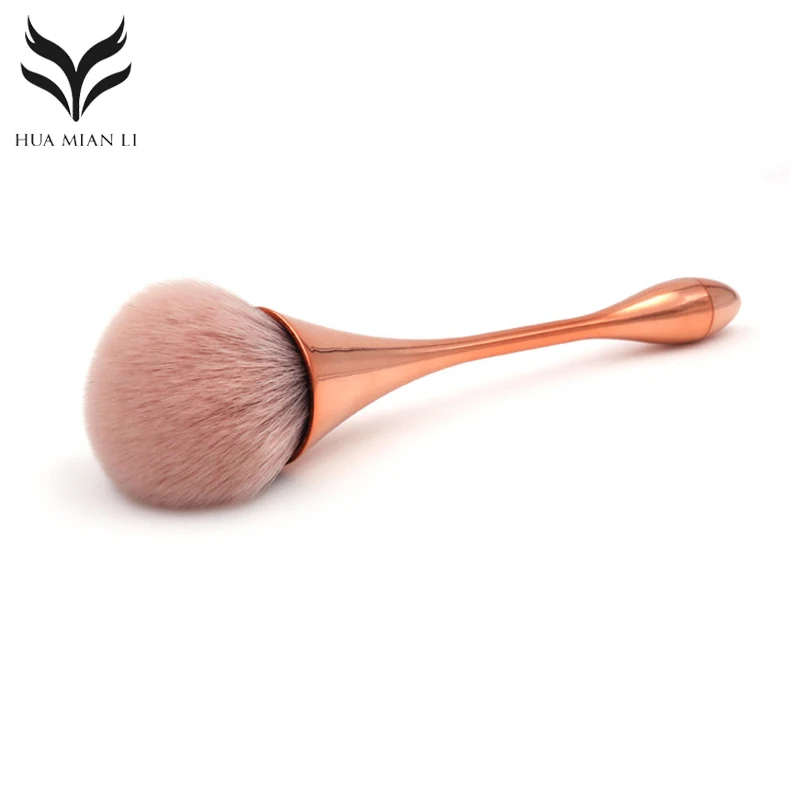 

Single Face Powder Brush Foundation Makeup Brush Rose Gold Powder Makeup Brush Face Beauty Tools Goblet Shape Cosmetic Brush