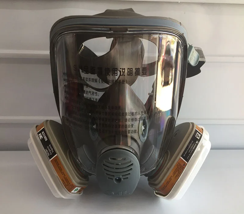  Gas Mask 7 Suits Chemical Organic Gases And Vapors Mask Filter respirator Paint Mixing/Spray Graffi