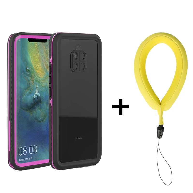 Pink with Strap Водонепроницаемый чехол для плавания ming IP68 ДЛЯ huawei P30 P30Pro P20 Pro Чехол для дайвинга защита для плавания чехол для huawei P20 Lite mate 20Pro оболочка - Цвет: Pink with Strap