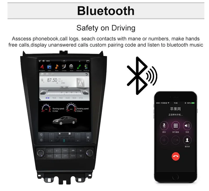 Aotsr Android 7,1 Tesla вертикальный экран Автомобильный без dvd-плеера gps-навигация для HONDA ACCORD seven 2003-2007 головное устройство мультимедиа