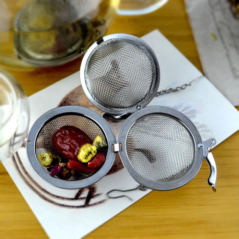 Stainless Steel Infuser Strainer Mesh Tea Filter Spoon Locking Spice