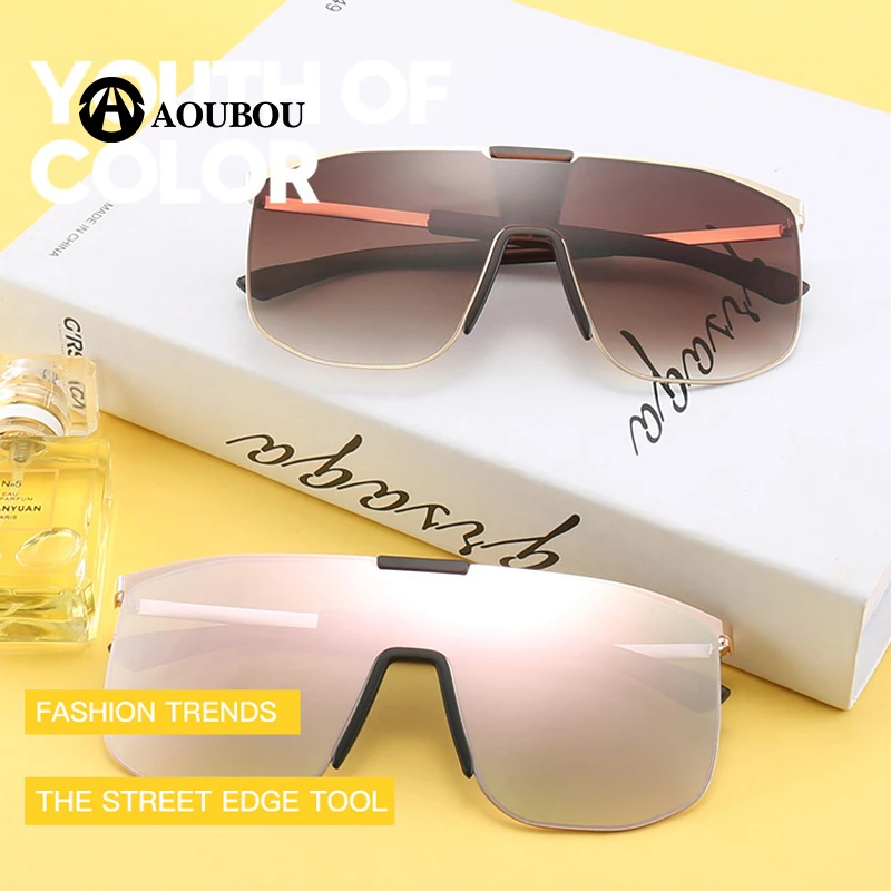 

oversized round sunglasses women 2019 One lens trend oculos feminino lentes de sol mujer lentes de sol hombre steampunk lunette