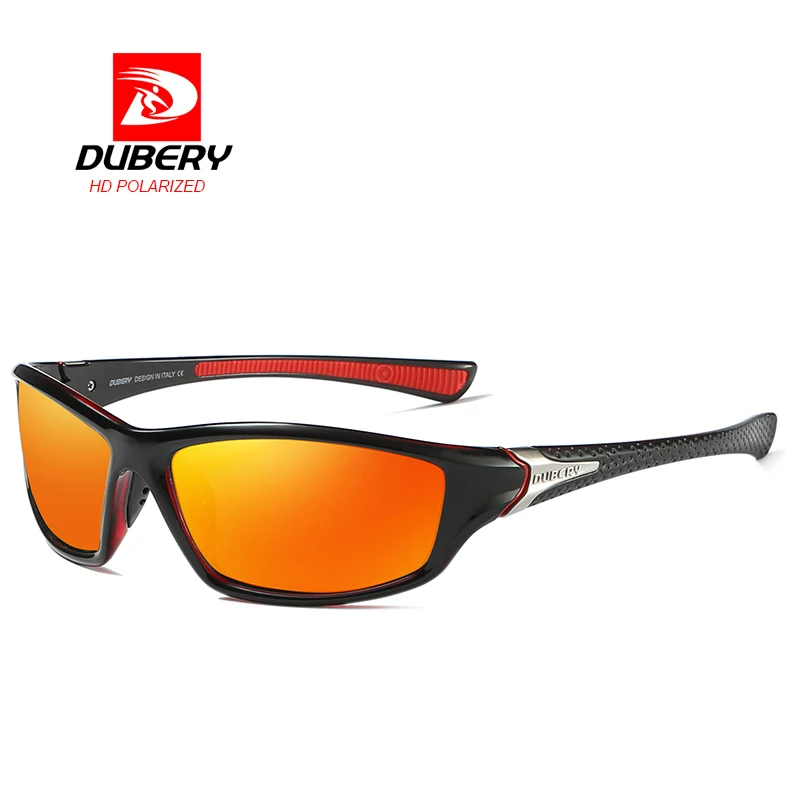 DUBERY поляризованных солнцезащитных очков Для мужчин s Пилот солнцезащитные очки для мужчин Брендовая Дизайнерская обувь Для женщин вождения UV400 очки Oculos De Sol masculino - Цвет линз: D12002