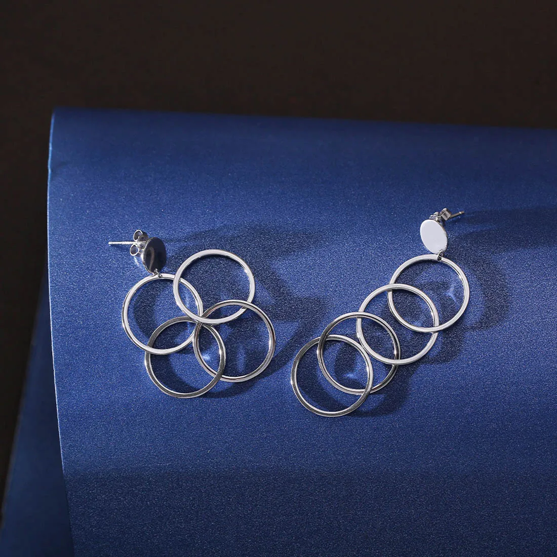SA SILVERAGE 925 пробы серебро круглой формы серьги для Для женщин дизайнер 925 пробы серебряные круглые серьги Мода