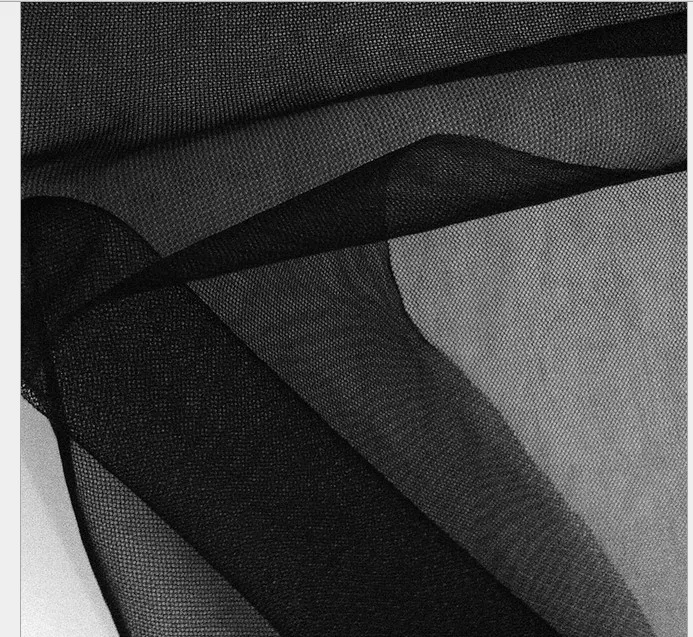

160cm widthBLACK encrypted mesh net light soft fabric ball gown dress skirt,table cloth,curtain,mosquito net,shawl,sunshade net