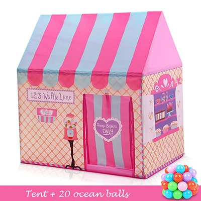 tent ball Mylb новые детские игрушки палатки дети играть палатка принцесса замок крытый/открытый домик для детей играть мяч Яма бассейн игровой дом для детей - Цвет: tent ball