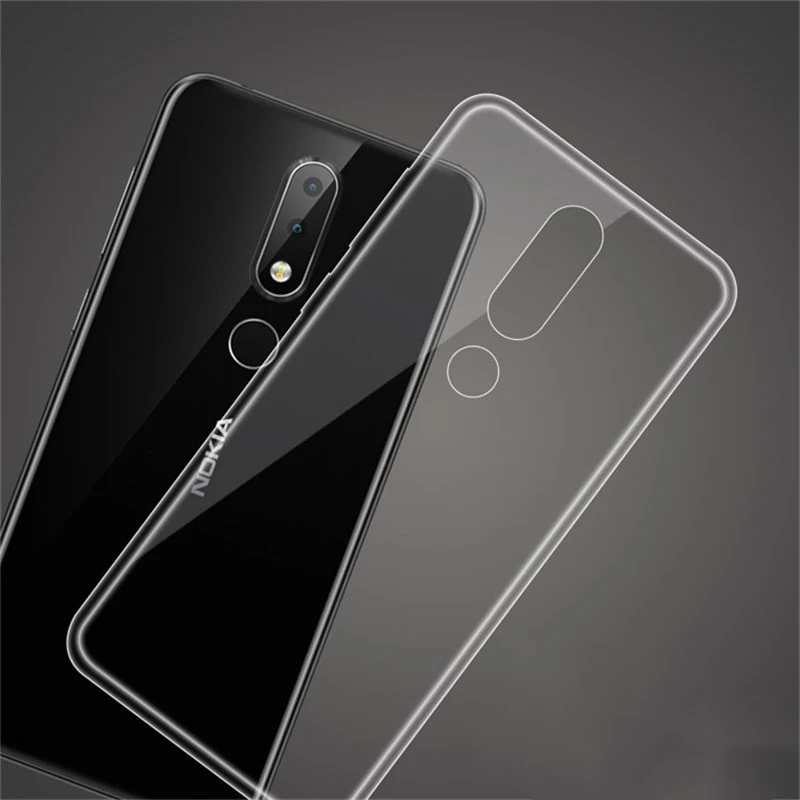 

For Nokia X5 X6 X7 Silicone Case Protective Cover Smartphone Handytasche Clear-transparent Screesaver Tempered Glass