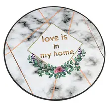 Современный скандинавский круглый ковер гостиная спальня кабинет поворотный компьютерное кресло коврик корзина абсорбирующий слой коврик