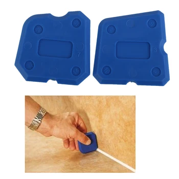 

Blue Hand Tools Set Combination 4pcs/set Caulking Tool Kit Joint Sealant Silicone Grout Remover Scraper