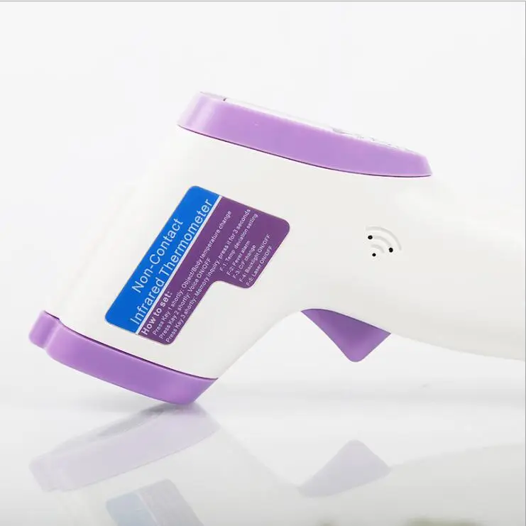 Цифровой термометр инфракрасный Baby взрослых лба Бесконтактный инфракрасный термометр с ЖК-дисплей Подсветка 3-Цвет Подсветка