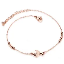 Stainless Steel AAA+ Cubic Zirconia Brand Fish Design Rose Bracelet Casual/Sporty Women Foot Ankle Bracelet Toe Jewelry KS014