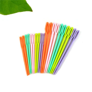 

Hot 20PCs Mixed Multicolor Plastic Knitting Needles Needlework Sewing Tool Needle Arts & Crafts 1 Set 7cm 9.5cm