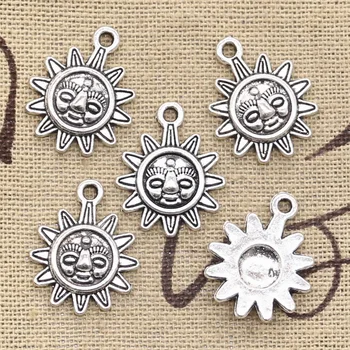 

8pcs Charms Sun Sunburst 20x16mm Antique Making Pendant fit,Vintage Tibetan Silver color,DIY Handmade Jewelry