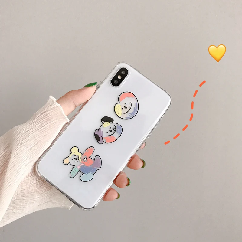 Мягкий силиконовый чехол с рисунком медведя для iphone X, чехол xs max cute Bear coque на iphone 6s 6 plus, матовый чехол для телефона 7 8 plus