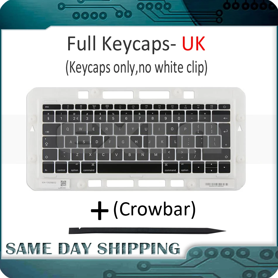 

Laptop A1706 A1707 A1708 Keys Keycaps UK English for Macbook Pro Retina 13" 15" UK Keyboard Keys Key Cap Late 2016 Mid 2017