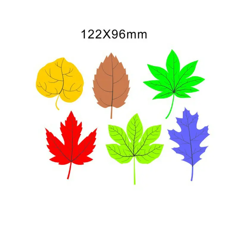 

6pcs Maple Leaf Metal Cutting Dies Stencils for DIY Carbon Steel Scrapbooking Craft Dies Book photo album art card Dies Cut