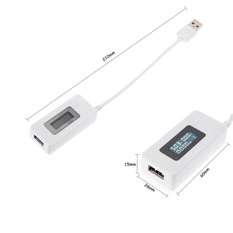 Цифровой вольтметр ЖК-экран USB тестер Портативный доктор напряжение измеритель тока мобильное зарядное устройство детектор